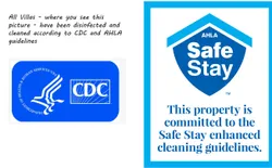 Picture 2: We disinfect and clean our villas according to CDC and AHLA guidelines