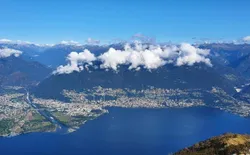 Bild 53: Aussicht auf Ascona-Locarno-Minusio vom Monte Gambarogno