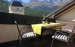 Bild 12: Terrasse mit Blick auf Corviglia, St. Moritz