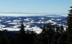 Bild 27: Blick vom Dreisessel ins Gebirge