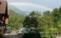 Bild 6: Regenbogen - vom Haus Richtung Osten 