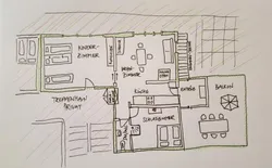 Bild 21: Grundriss der Gästewohnung. 