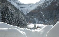 Bild 40: Blick auf den Grande-Dixence-Damm im Winter