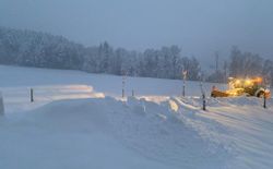 Bild 43: Der Schneepflug frühmorgens