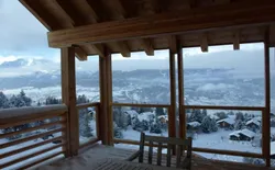 Bild 28: Winter - Blick von Terrasse Richtung Crans Montana