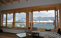 Bild 15: Blick aus Wohnzimmer Richtung Berner Alpen