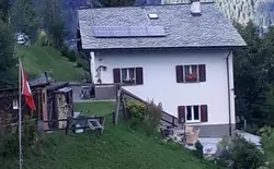 Alpe Monte Massella , Bild 1: Seit Sommer 
2021 neue Solarpanell auf dem Dach