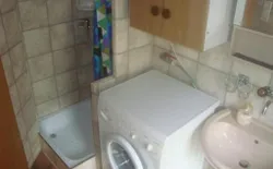 Bild 7: Dusche, Waschmaschine, Brünneli