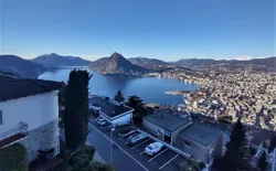 Lugano/Aldesago/Monte Brè, Bild 1: Aussicht vom Balkon