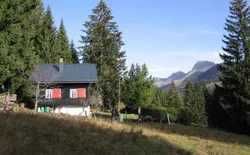  Maiensäss WiFi Naturnah ohne Nachbarn Familienfreundlich sehr beliebt, Bild 1: Ferienchalet auf der Alp