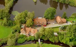 Pension Scharnebecks Mühle Appartement/Fewo, Dusche, WC, Seeblick, Bild 1: Luftaufnahme
